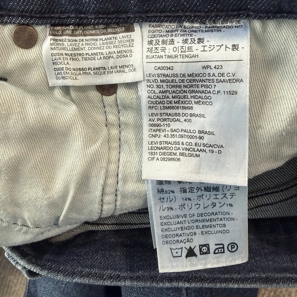 Levi's Big E Dark Wash Denim Men's Jeans Size 34X32‎